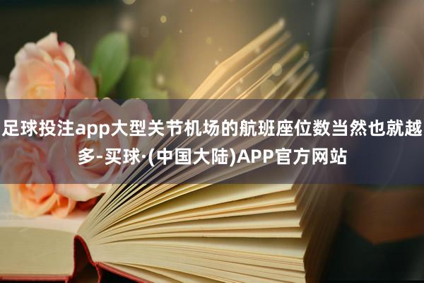 足球投注app大型关节机场的航班座位数当然也就越多-买球·(中国大陆)APP官方网站