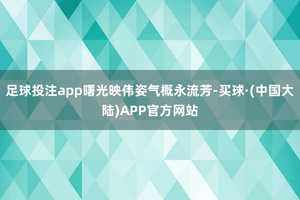 足球投注app曙光映伟姿气概永流芳-买球·(中国大陆)APP官方网站