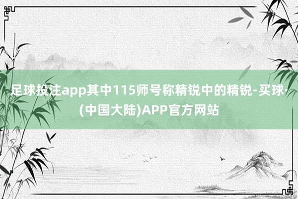 足球投注app其中115师号称精锐中的精锐-买球·(中国大陆)APP官方网站