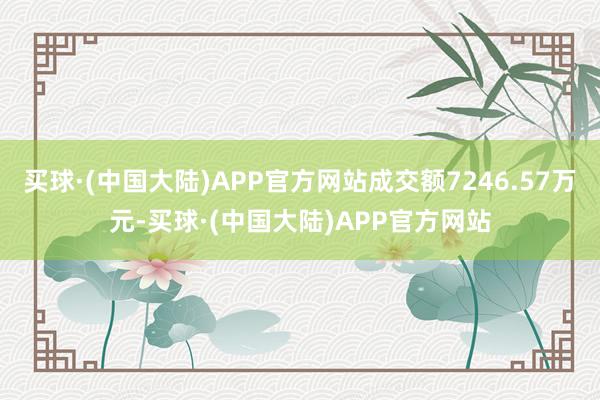 买球·(中国大陆)APP官方网站成交额7246.57万元-买球·(中国大陆)APP官方网站