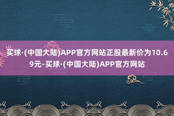 买球·(中国大陆)APP官方网站正股最新价为10.69元-买球·(中国大陆)APP官方网站