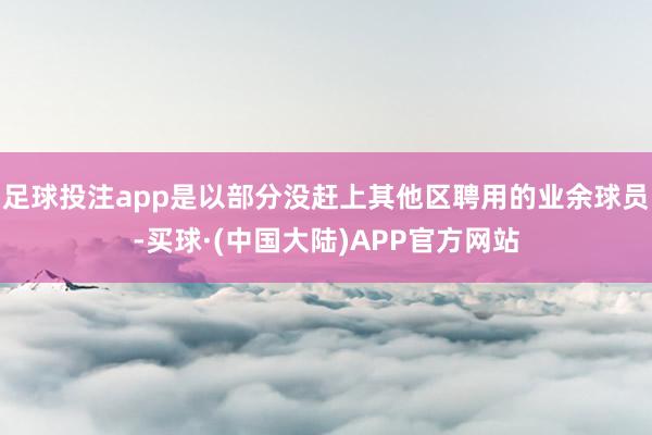 足球投注app是以部分没赶上其他区聘用的业余球员-买球·(中国大陆)APP官方网站